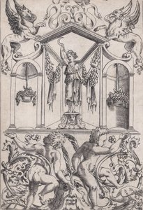 Süs Paneli, ca. 1514-36. by Agostino Veneziano