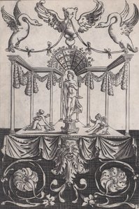 Süs Paneli, ca. 1514-36. by Agostino Veneziano