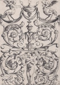 Süs Paneli, ca. 1514-36. by Agostino Veneziano