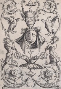 Süs Paneli, ca. 1514-36. by Agostino Veneziano