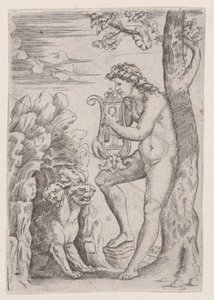 Orpheus, 1528 tarihli. by Agostino Veneziano