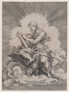 Aziz John, 1518 tarihli. by Agostino Veneziano