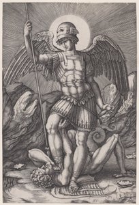 Aziz Michael, yaklaşık 1514-16. by Agostino Veneziano