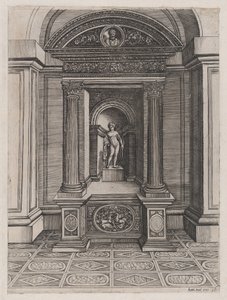 Eros Sunağı, M.Ö. 1514-36, yaklaşık 1514-36. by Agostino Veneziano.