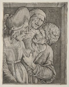 Zengin Yaşlı Kadın by Agostino Veneziano