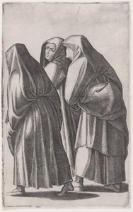 Mezara giden üç kutsal kadın, M.Ö. 1514-36. by Agostino Veneziano
