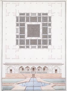 Güney cephesinin yüksekliği ve Suraj Bhawan