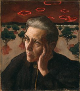 Sanatçının Annesinin Portresi, 1896. by Akseli Gallen Kallela