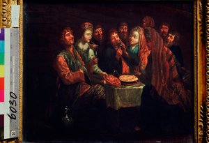 Köylü Bayramı - Tablo Al Vishnekov (18. yüzyılın ilk yarısı), tuval üzerine yağlıboya, 18. yüzyıl Rus sanatı - Devlet Rus Müzesi, Saint Petersburg by Al Vishnekov