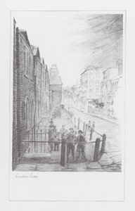 London Lanes: London Lane (lito) by Alan Stapleton