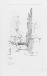 London Lanes: Shoe Lane (lito) by Alan Stapleton