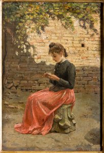 Beni Seviyor, Beni Sevmiyor (karton üzerine yağlı boya) by Albano Lugli Carpi