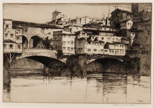 Ponte Vecchio, Floransa by Albany E. Howarth