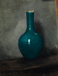 Gri zemin üzerine mavi vazo, c.1885 by Albert de Belleroche