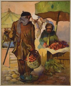 Pazar, Nice, Fransa by Albert A. Smith