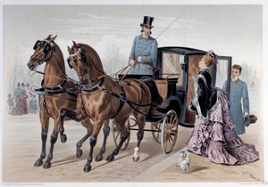 İngiliz atlarının kupasına ulaştı Baskı Albert Adam (1833-?) 1874 Paris, Musee Carnavalet