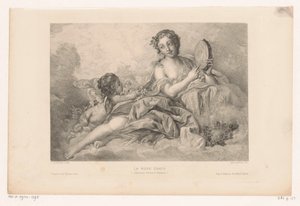 Putto ve tef ile Muse Erato La muse Erato (Koleksiyon Richard Wallace) (nesne üzerindeki başlık) by Albert Ardail