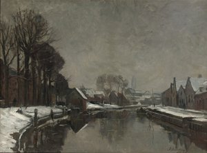 Kışın Bir Belçika Kasabası, 1912