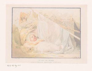 Kraliyet özelliklerine sahip bebek Le Roi de Rome (nesne üzerindeki başlık) by Albert Bertrand