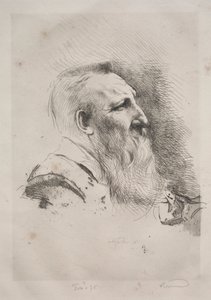 Auguste Rodin, 1900. by Paul Albert Besnard