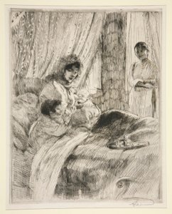 Öğle Yemeği veya Mutlu Annelik by Albert Besnard