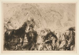 Mart? Atlara (Çevresinde by Albert Besnard