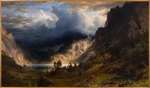Rocky Dağlarında Bir Fırtına, Rosalie Dağı by Albert Bierstadt