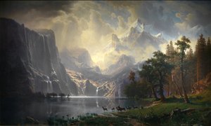 Sierra Nevada, Kaliforniya arasında by Albert Bierstadt