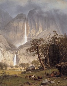 Cho-looke, Yosemite Düşüşü, 1864 by Albert Bierstadt