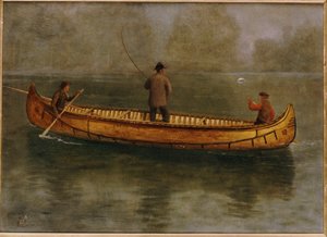 Kanodan Balık Tutmak by Albert Bierstadt