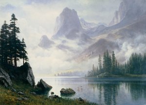 Sisten Çıkan Dağ by Albert Bierstadt
