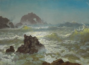 Seal Rock, Kaliforniya, 1872 dolayları by Albert Bierstadt