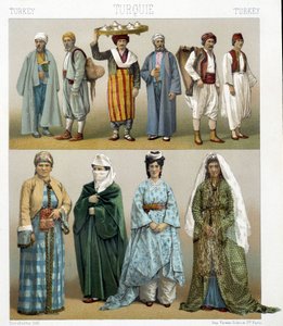 19. yüzyıl Türk kıyafetleri. Racinet