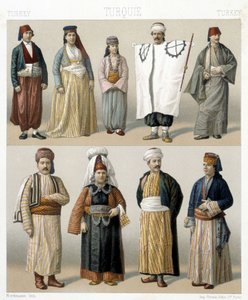 19. yüzyıl Türk kıyafetleri. Racinet