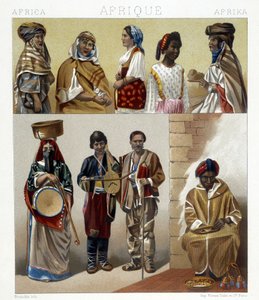 Mısır kostümleri. Racinet