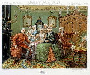 içlerinde İngiliz burjuvası by Albert Charles August Racinet