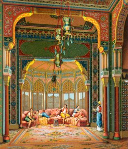 Türk binasının içi, Auguste Racinet
