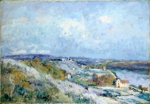 İlkbaharda Herblay Tarlaları by Albert Charles Lebourg