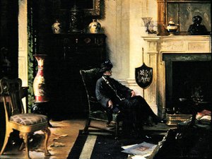 Bayan bir iç by Albert Chevallier Tayler
