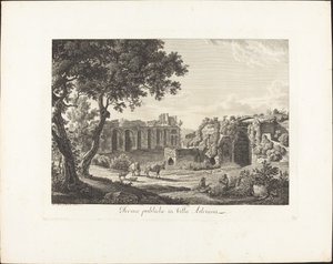 Villa Adriana'daki hamamlar by Albert Christoph Dies