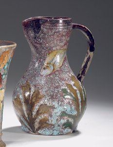 Sevres tarafından üretilen su testisi, c.1900 (emaye taş) by Albert Dammouse