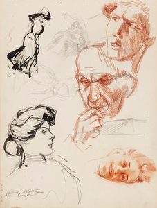 Personel taslakları by Albert Edelfelt