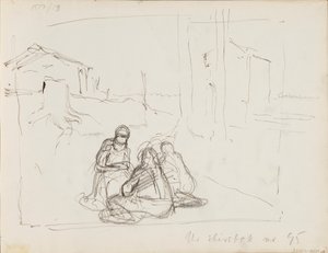 Manzarada karakter eskizleri by Albert Edelfelt