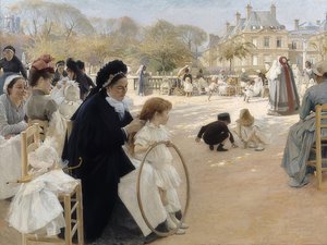 Lüksemburg Bahçeleri, Paris. 1887