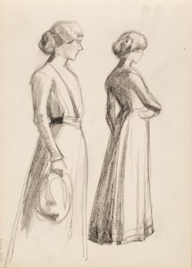 İki kadın karakter by Albert Edelfelt