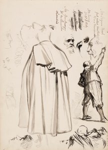 Erkek figürleri, yüzler by Albert Edelfelt