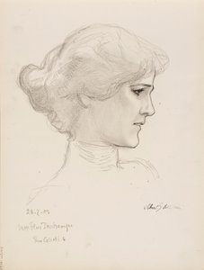 Bayan Flore Deschamps by Albert Edelfelt