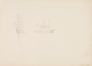 Yelkenli tekneler by Albert Edelfelt