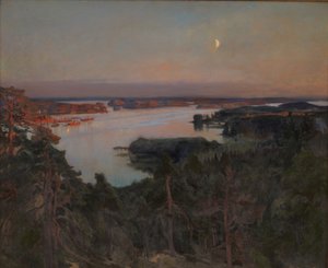 Yaz Akşamı, Haiko Fiord by Albert Gustaf Aristides Edelfelt