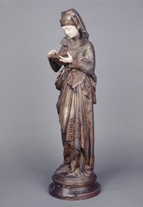Okuyucu (fildişi ve bronz heykel)